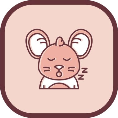 Tatlı uyuyan bebek, vektör çizimi