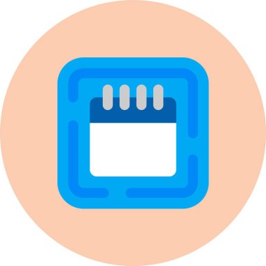 Eşsiz hafıza kartı vektör simgesi