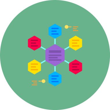 veri ağı. Basit illüstrasyon