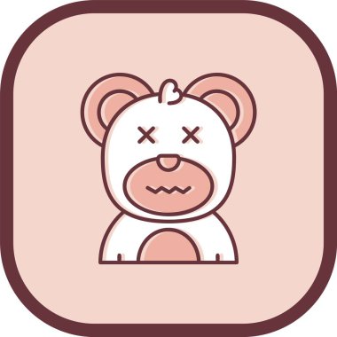 Kocaman gözleri ve kocaman bir gülümsemesi olan sevimli çizgi film bebeği.