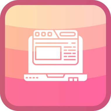 Web simgesi, haber vektör illüstrasyonu