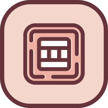 Modern bir binanın vektör simgesi