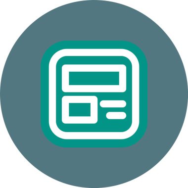 Güzel Hesaplayıcı Vektör Kabartma Simgesi