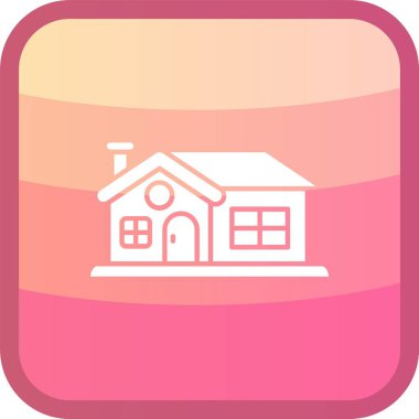 Benzersiz ev vektör simgesi