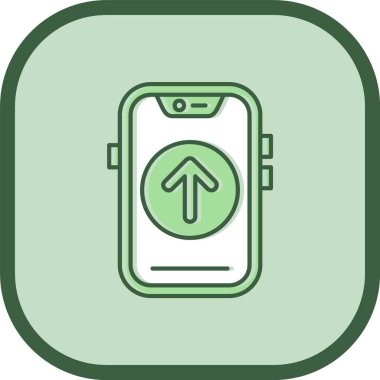 Eşsiz akıllı telefon vektör çizgisi simgesi