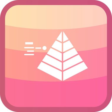 Piramit simgesinin vektör çizimi