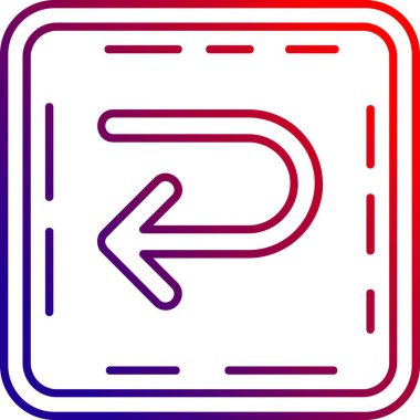 ok yönü sağ vektör simgesi - taslak biçimi