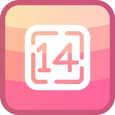 Takvim simgesi, vektör çizimi