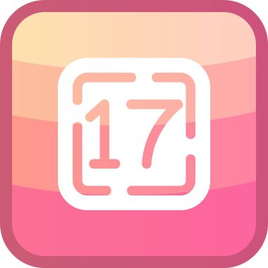 Bir takvim simgesinin vektör illüstrasyonu