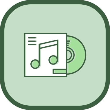 CD kapağı illüstrasyon müzik simgesi