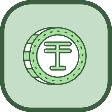 eşsiz para vektör çizgisi simgesi