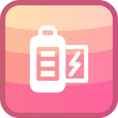 Pil simgesi, basit vektör illüstrasyonu