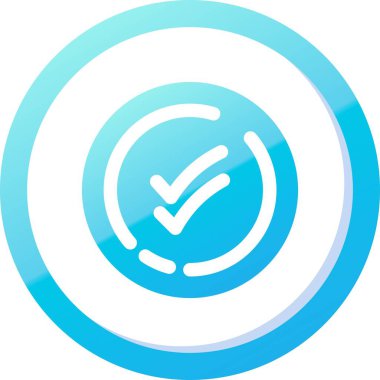 tik simgesi vektör illüstrasyonu