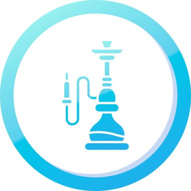 Vektör nargile simgesi, vektör