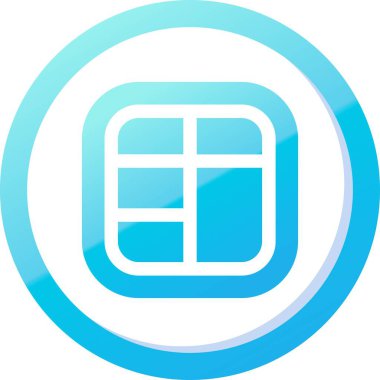 3d küp mavi vektörü