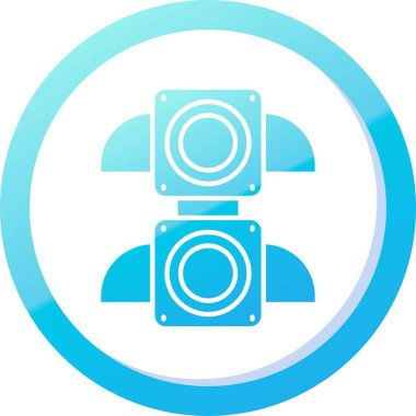 Güzel Sözcü Vektör Glyph simgesi