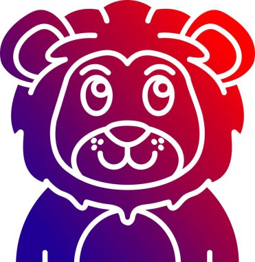 Panda başı için vektör logo simgesi, panda