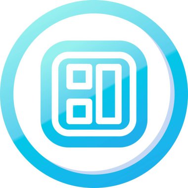 3d simge mavi vektörü