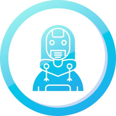 vektör robot simgesi, basit illüstrasyon
