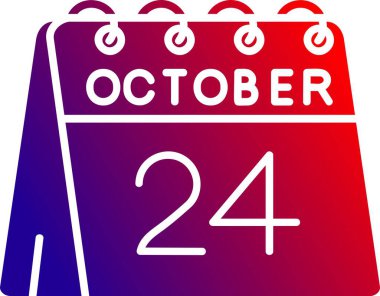 23 Ekim. Düz günlük takvim simgesi. tarih, gün, ay, Ekim ayı takvimi