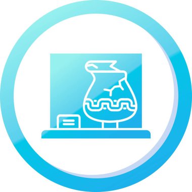 vektör laboratuvar simgesi, basit vektör illüstrasyonu