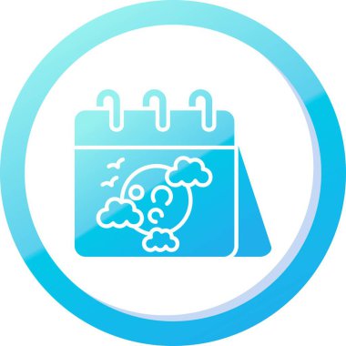 Takvim simgesini, anahat stili