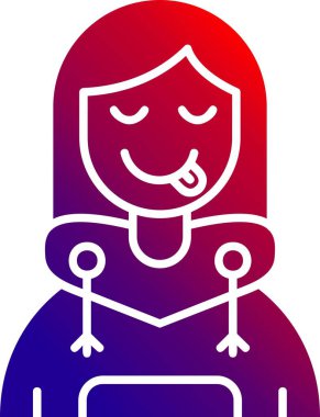 Gülümseyen ve mutlu yüzlü güzel bir kız.