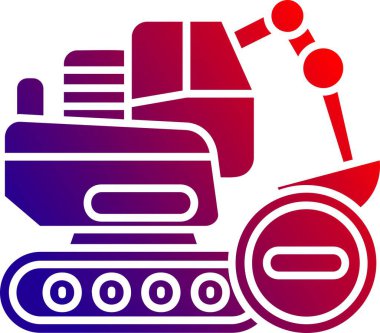 Düz stil izole edilmiş herhangi bir tasarım için makineli tüfek simgesi