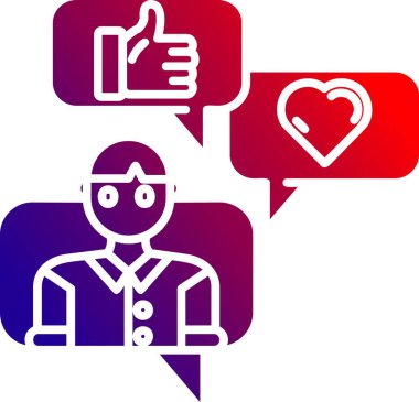 Kalp sembollü aşk simgesi vektörü