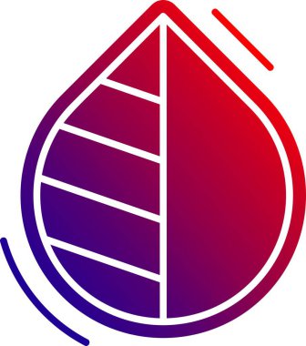 Kırmızı ve beyaz simgenin vektör illüstrasyonu