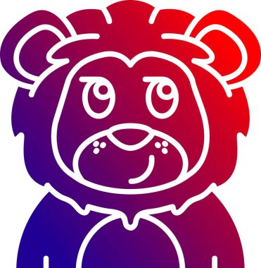 Çin pandası ikonu, özet tarzı