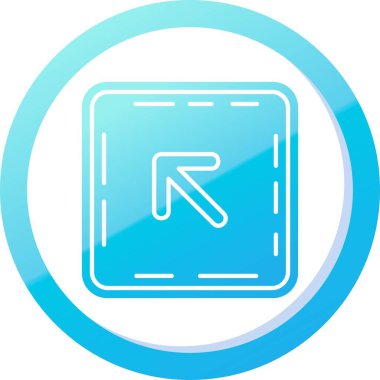 sol yön ok simgesi, özet biçimi