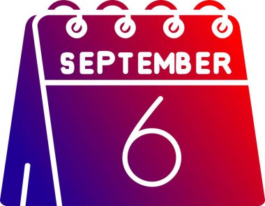 Eylül Eylül kurdelesi. Eylül takvim simgesi.