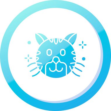 kedi simgesi, vektör illüstrasyonu