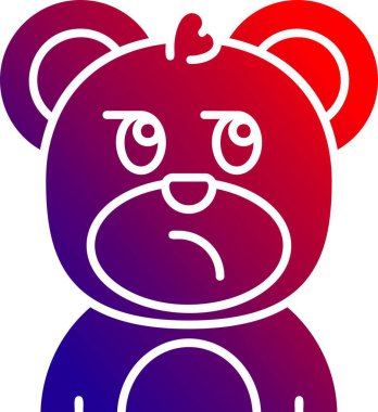 üzgün yüz simgesi vektör illüstrasyonu