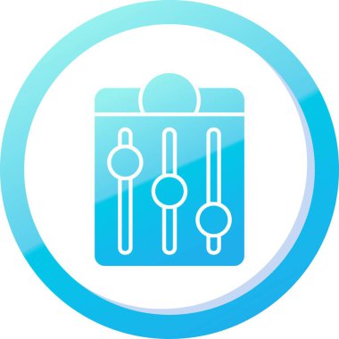 Termometre simgesi mavi vektör