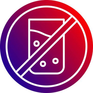 Sigara içme ve sigara içme gradyan renk simgesi yok