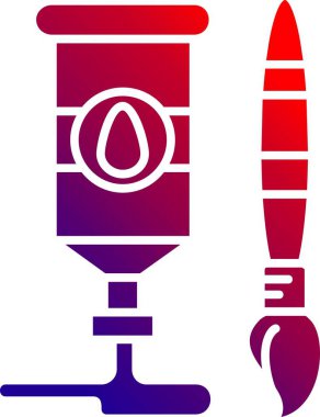 Beyaz arka planda kırmızı ve mavi bomba ikonu izole edildi. vektör illüstrasyonu