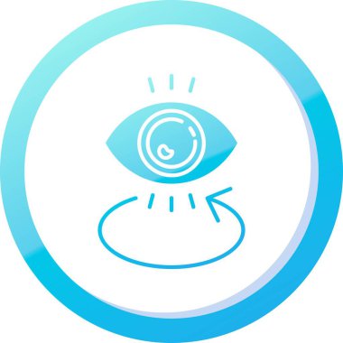 Gülümseme ikonu vektörü ile eşsiz göz