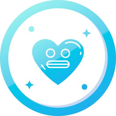 vektör kalp simgesi, basit illüstrasyon