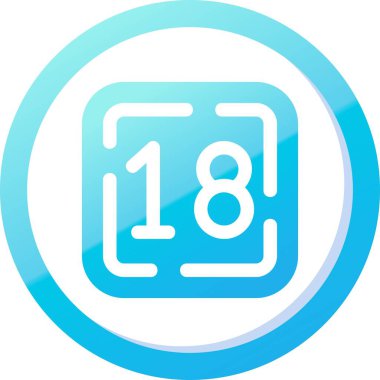 18 artı simge. web tasarımı için özet çizimi 6 1 artı vektör simgesi
