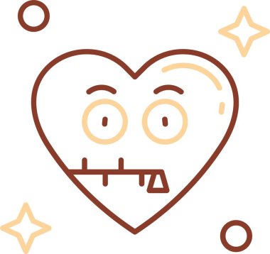 Bir kalbin vektör illüstrasyonu