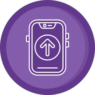 cep telefonu ikonu vektör illüstrasyonu