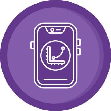 vektör izleme simgesi illüstrasyonu