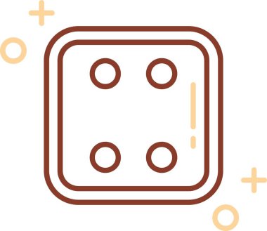 benzersiz oyun çizgisi vektör simgesi