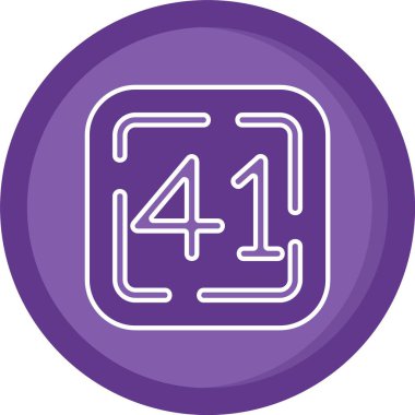 Modern bir simgenin vektör illüstrasyonu