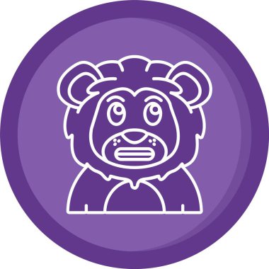 Vektör panda simgesi, basit vektör illüstrasyonu