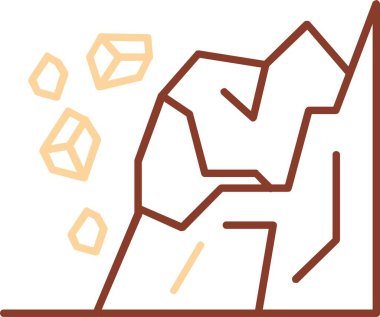 Bir binanın karikatür simgesinin vektör çizimi