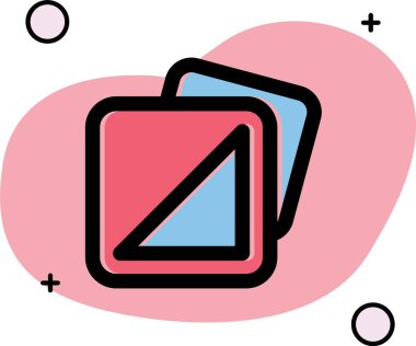 Bir kitap simgesinin vektör illüstrasyonu