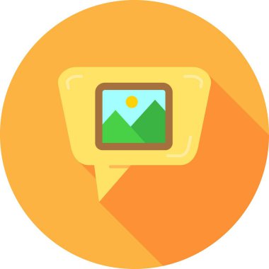 Bir harita simgesinin vektör illüstrasyonu